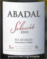 Abadal Playa de Bages Seleccio 2003