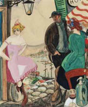 Marseille harbour scene  