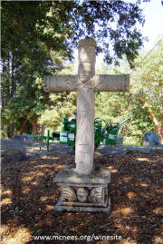 Divine vine to wine inspiration sculpture at Lamborn Vineyards on Howell Mountain, Napa Valley
